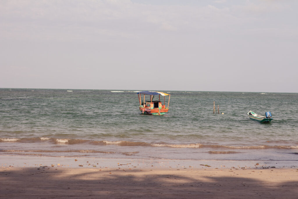 Boat on the sea of Boipeba, Bahia