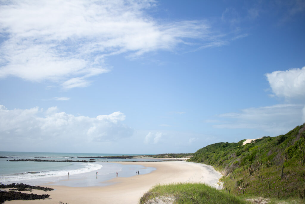 View of Alagamar Beach, next to Ponta Negra Beach, Rio Grande do Norte