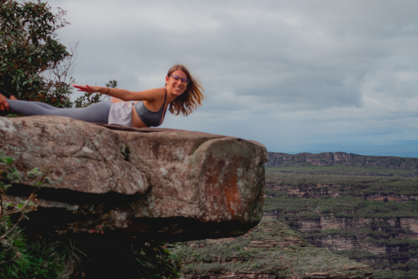 Emilly at Cachoeira da Fumaça, Chapada Diamantina