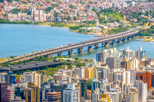 View of the bridge in Florianópolis, Santa Catarina