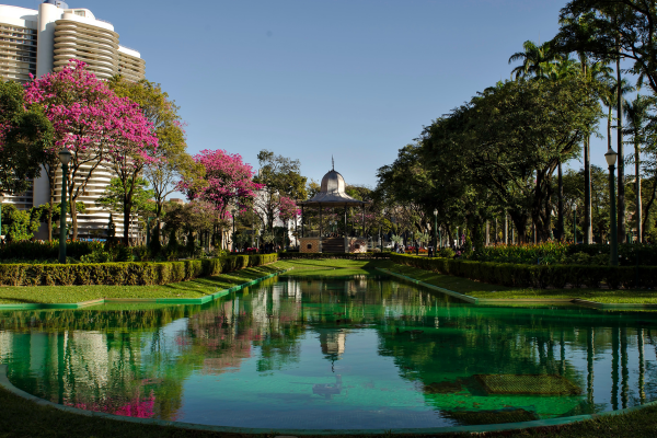 garden in Liberty Square Belo Horizonte, Brazil