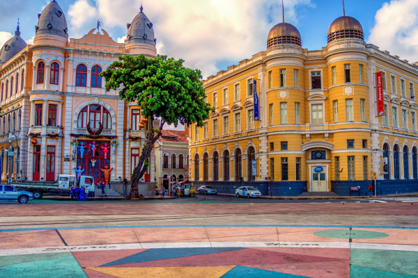 Marco Zero square in Recife, Pernambuco state, Brazil
