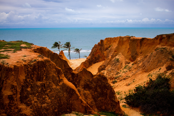 Morro Branco Beach in Beberibe, Ceará
