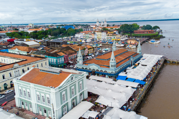 Famous Ver-o-Peso Market and the Fish Market in Belém, Para, Brazil